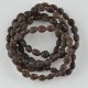 Amber bracelet raw cherry beads 21 cm